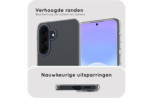 Just in Case Zero% Case Samsung Galaxy A57 Soft TPU Back Cover Transparant - Telefoonhoesje