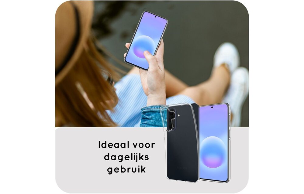 Just in Case Zero% Case Samsung Galaxy A57 Soft TPU Back Cover Transparant - Telefoonhoesje