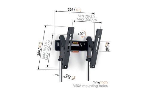 Vogel's TVM 3215 Muurbeugel (19-43 inch) - TV muurbeugel