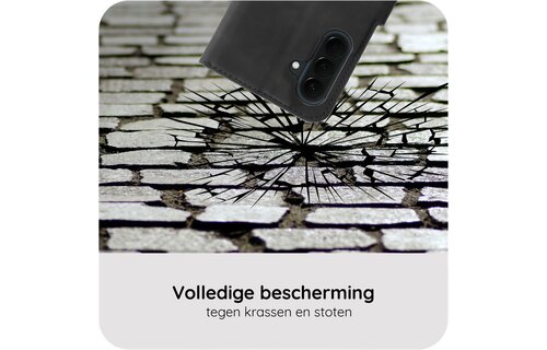 Just in Case PrimeWallet Case Samsung Galaxy A37 PU leer Zwart - Telefoonhoesje