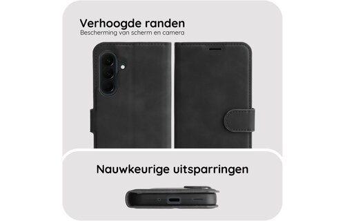 Just in Case PrimeWallet Case Samsung Galaxy A37 PU leer Zwart - Telefoonhoesje