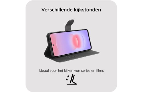 Just in Case PrimeWallet Case Samsung Galaxy A37 PU leer Zwart - Telefoonhoesje