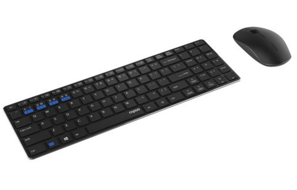 Rapoo 9300M Zwart - Toetsenbord + muis set