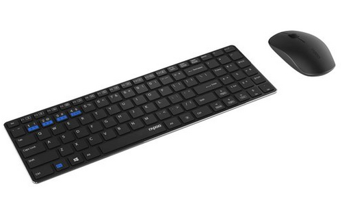 Rapoo 9300M Zwart - Toetsenbord + muis set