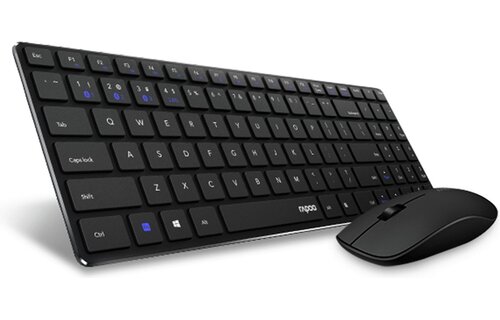Rapoo 9300M Zwart - Toetsenbord + muis set