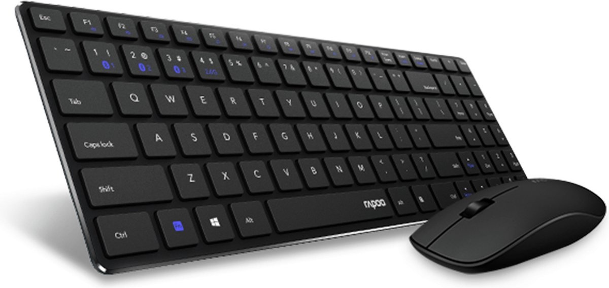 Rapoo 9300M Zwart - Toetsenbord + muis set