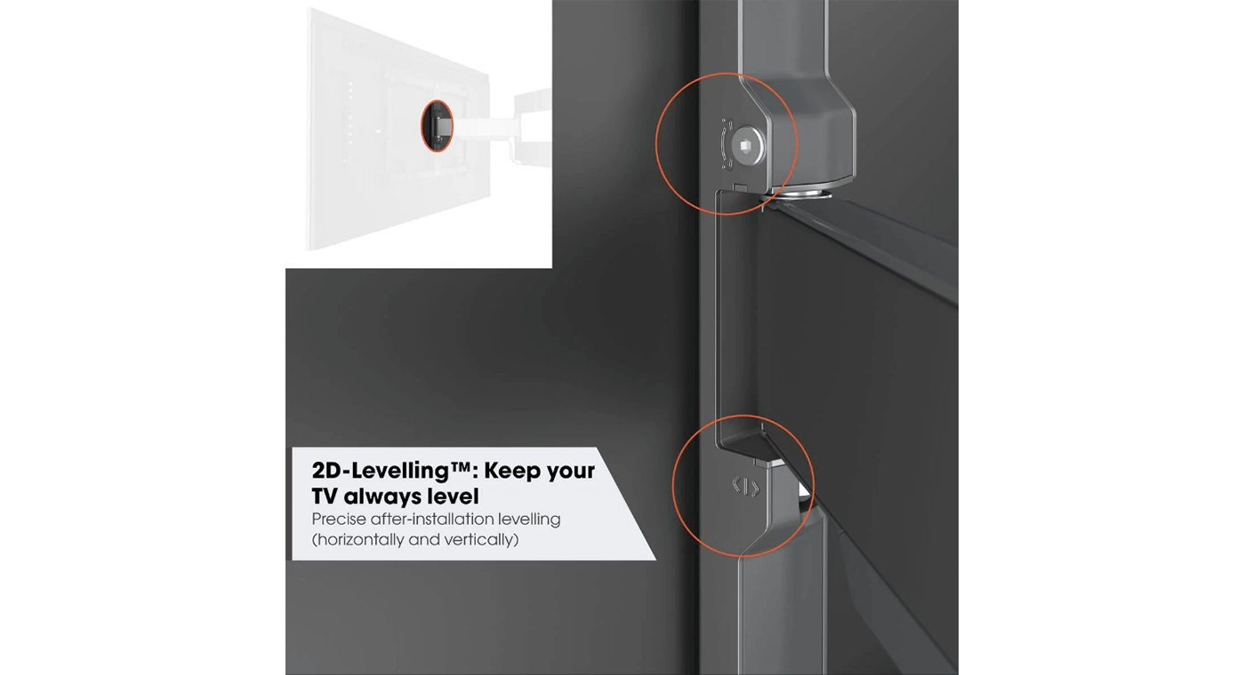 Vogel's TVM 5645 40 -77 inch zwart Draaibare tv-beugel - TV muurbeugel