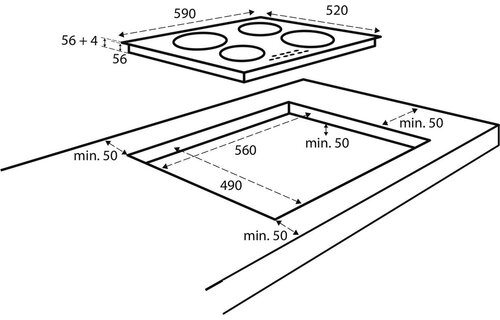 Inventum IKI6035 - Inductiekookplaat