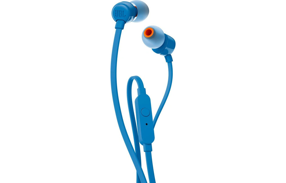 JBL T110 Blauw - Oordopjes