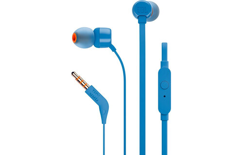 JBL T110 Blauw - Oordopjes