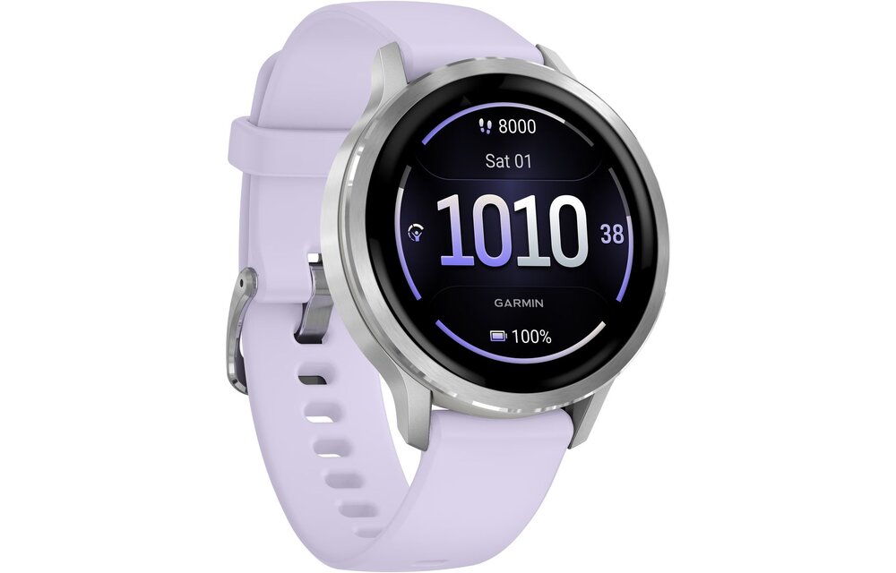 Garmin Venu 4 41mm Zilver/Paars - Smartwatch