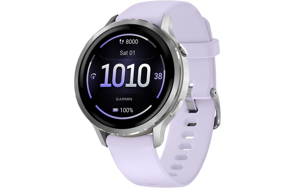 Garmin Venu 4 41mm Zilver/Paars - Smartwatch