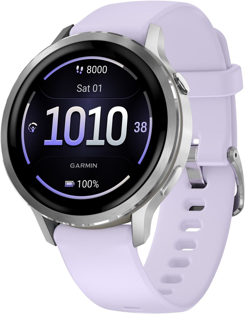 Garmin Venu 4 41mm Zilver/Paars - Smartwatch