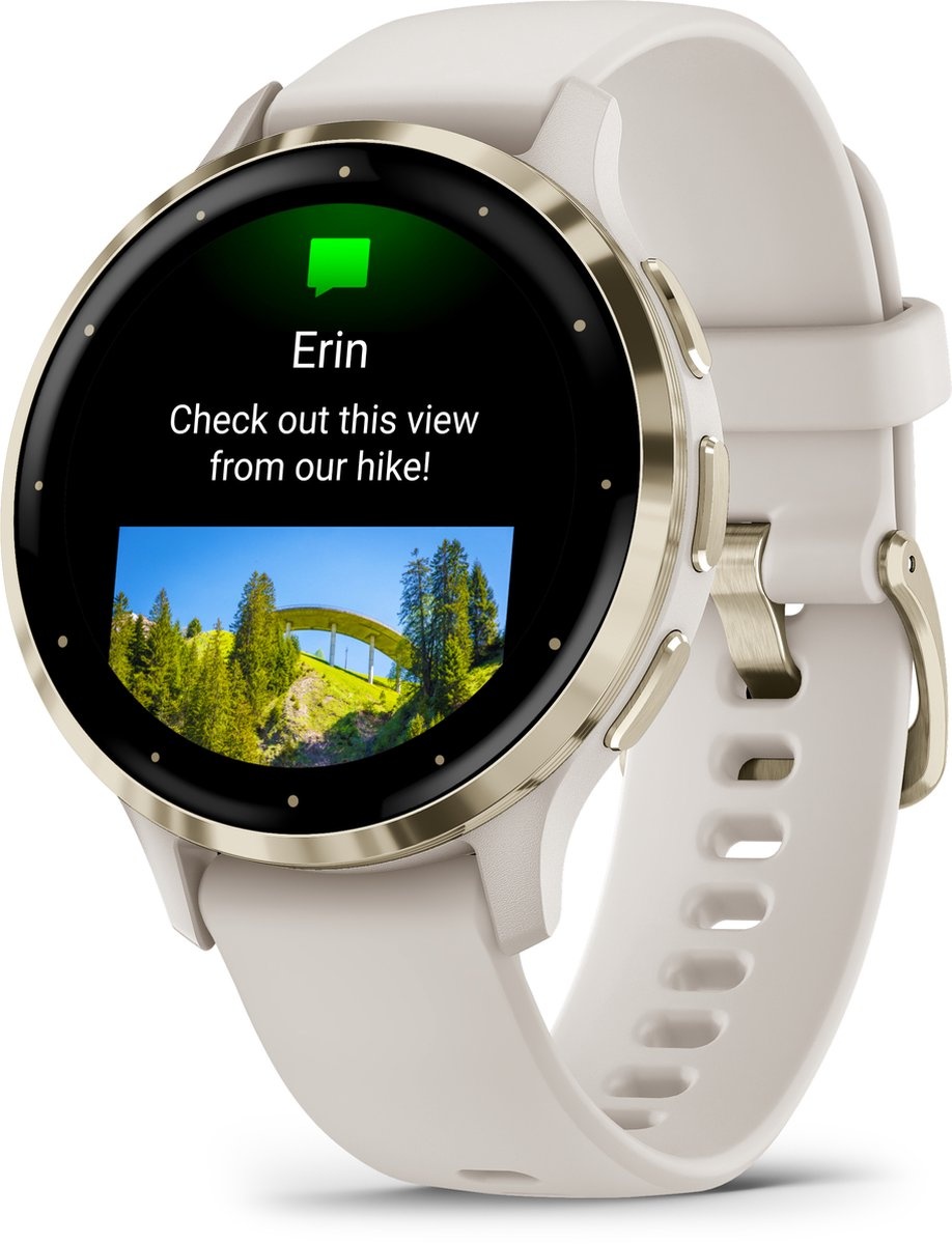 Garmin Venu 3S Goud/Wit - Smartwatch