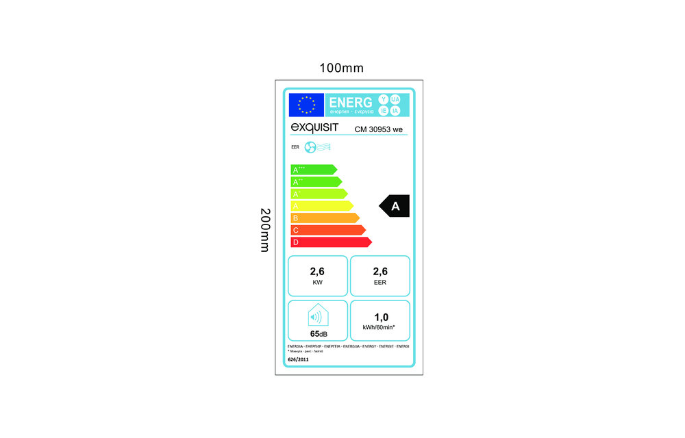 Exquisit CM 30953 WE - Mobiele airco