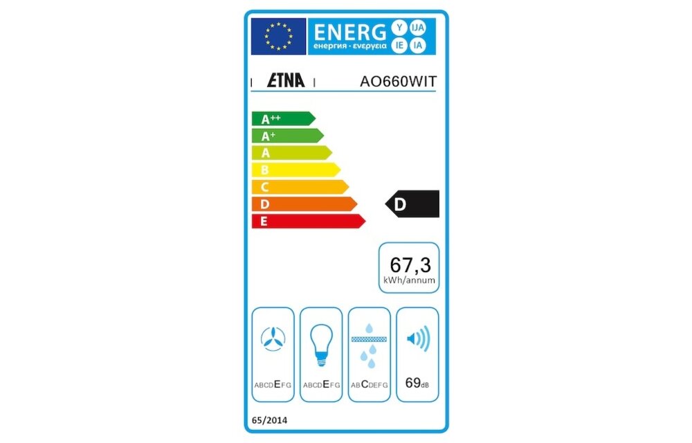 ETNA AO660WIT - Onderbouw afzuigkap