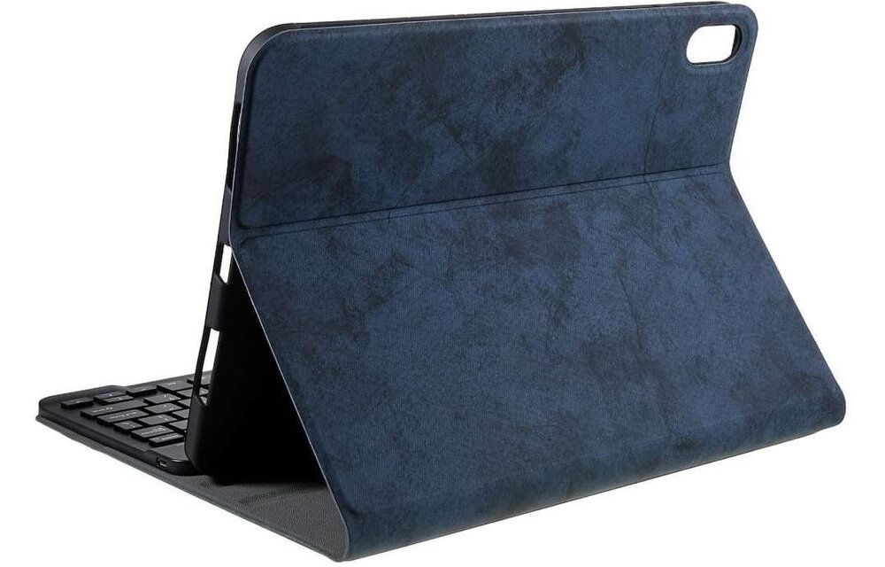 Just in Case Apple iPad 2022 Vintage Bluetooth Keyboard Cover Zwart - Tablethoes