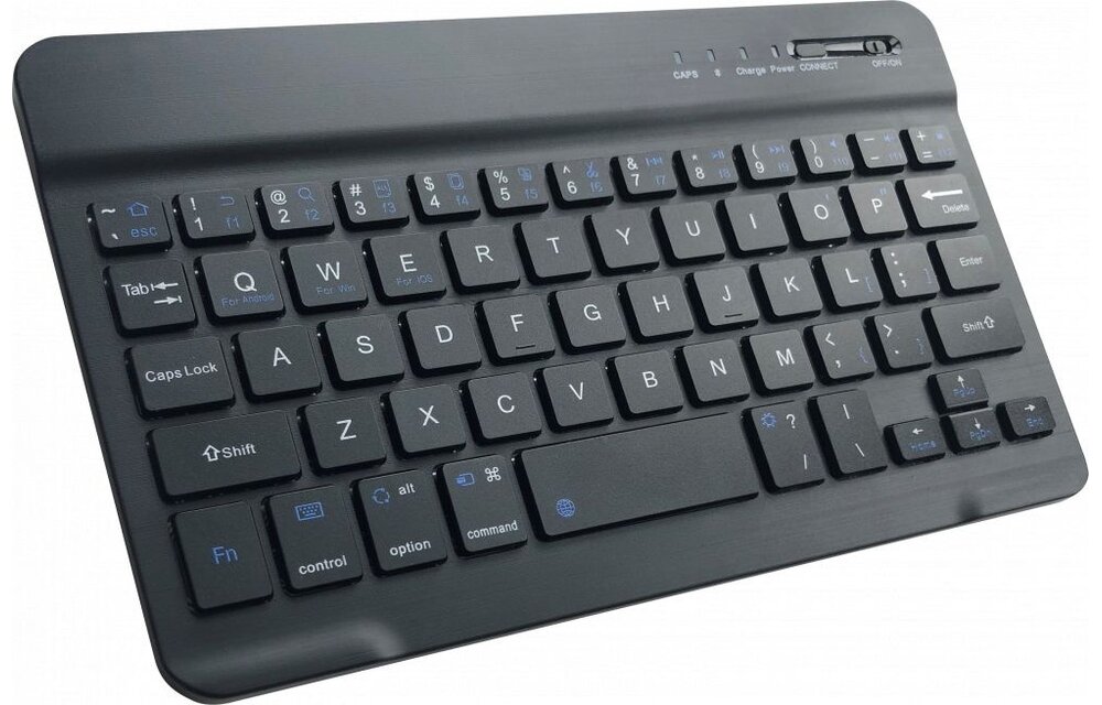 Just in Case Apple iPad 2022 Vintage Bluetooth Keyboard Cover Zwart - Tablethoes
