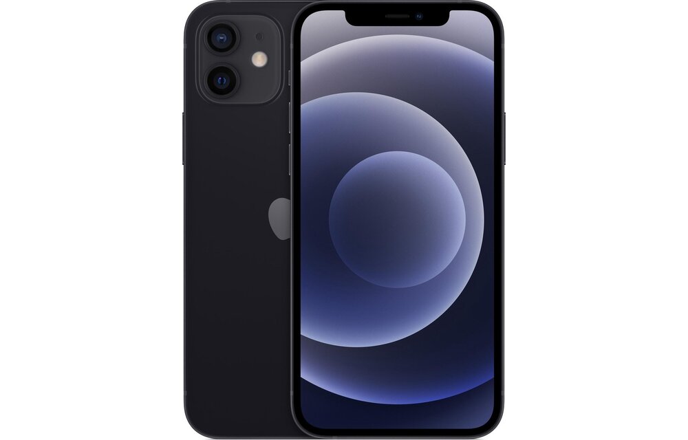 Apple iPhone 12 64GB Black Renewed (Zo goed als nieuw) - Mobiele telefoon