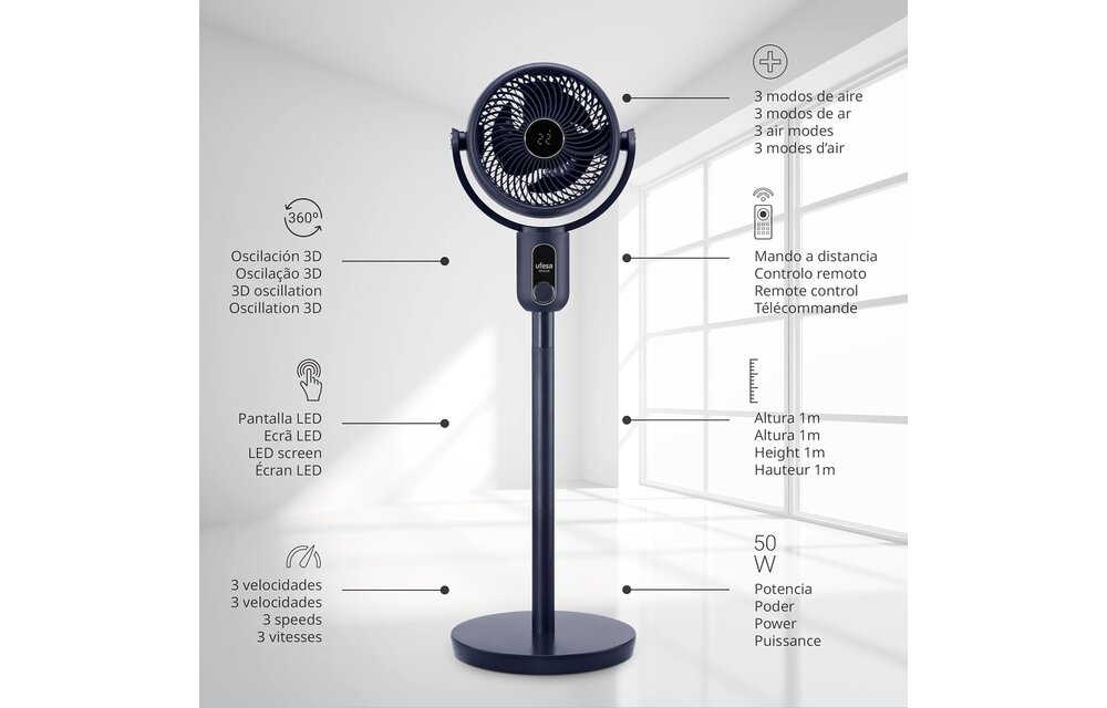 Ufesa 3D50 - Staande ventilator