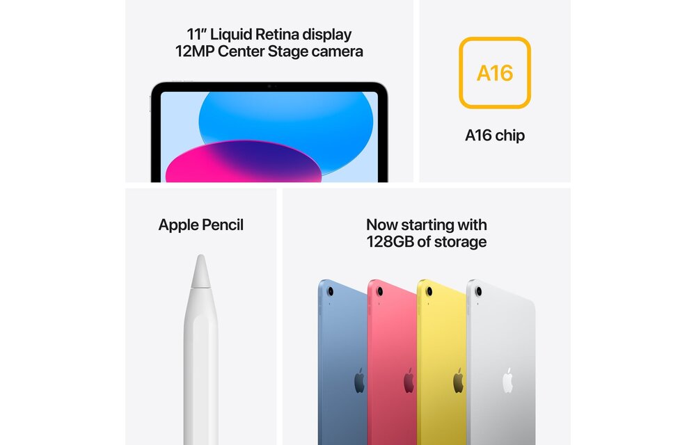 Apple iPad A16 (2025) 11 inch WiFi 128 GB Zilver - Tablet
