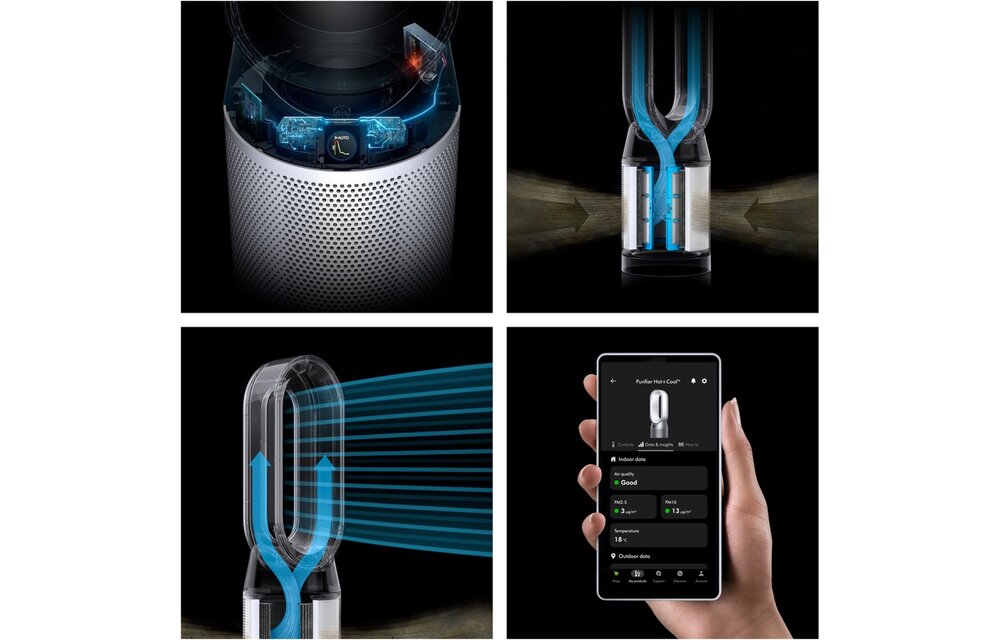 Dyson Purifier Hot + Cool HP1 Wit - Luchtreiniger