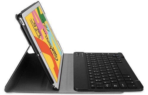 Just In Case Just in Case Premium Bluetooth Keyboard - Apple iPad 10.2 - Zwart - Tablethoes