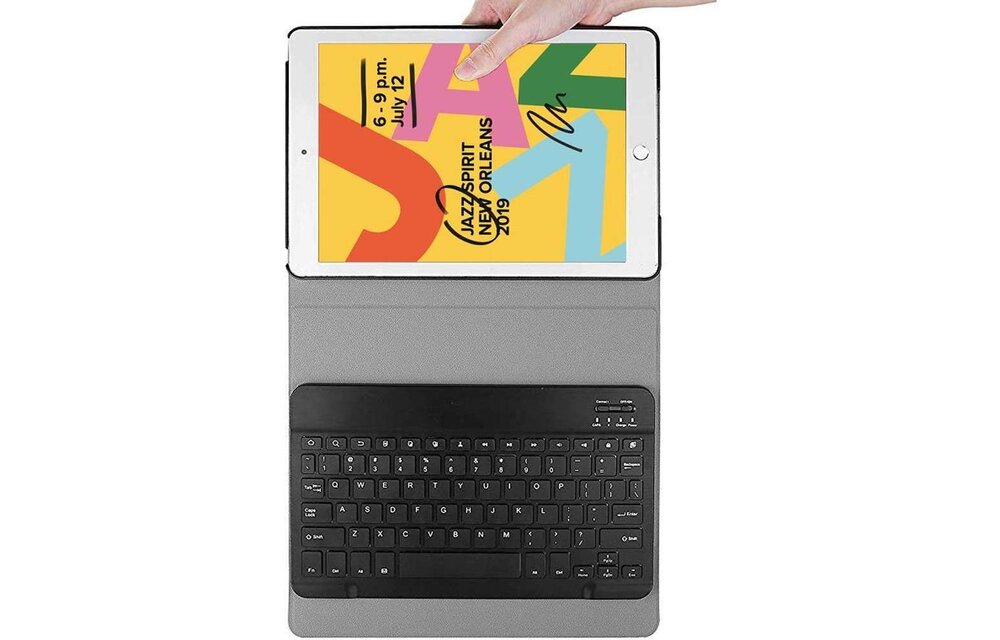 Just In Case Just in Case Premium Bluetooth Keyboard - Apple iPad 10.2 - Zwart - Tablethoes