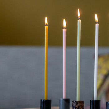 Thin taper candles