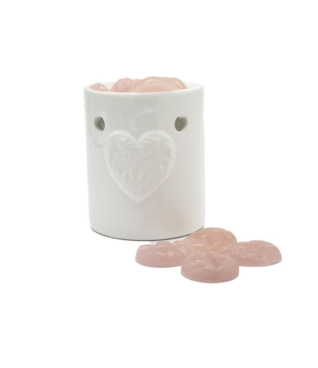 Scentchips® Gift set ScentBurner Hearts White + wax melts Belle Vie box S