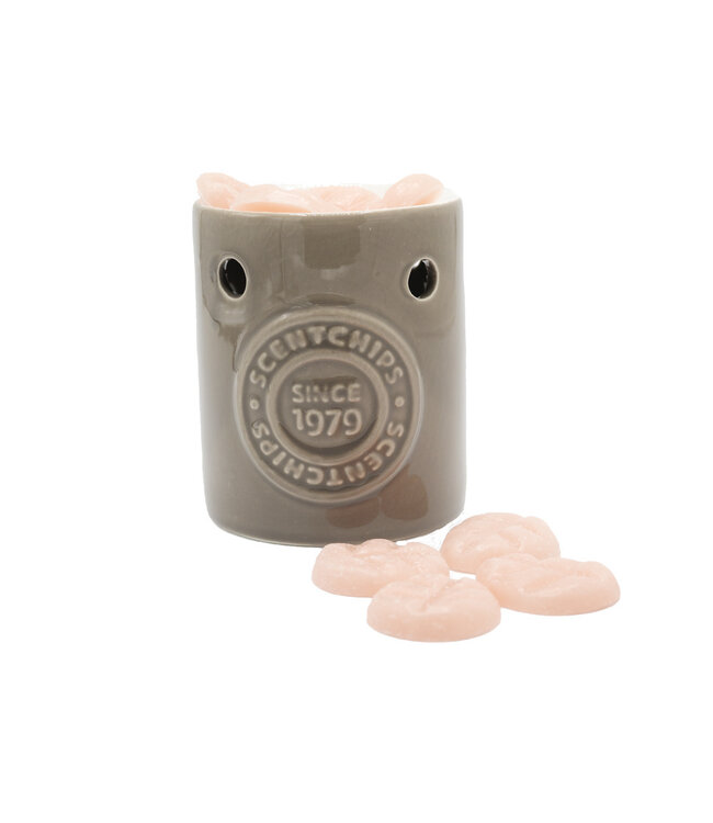 Scentchips® Geschenksets Basic Logo Taupe – Freesia Lychee Duftchips