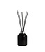 Scentchips® Reed diffuser Glass Cilinder shiny black - Silver cap