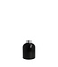 Scentchips® Flacon Bâtonnets diffuseurs en verre Cylindre Noir Brillant - Anneau Argenté