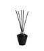 Scentchips® Geurstokjes houder glas Cone glanzend zwart - Ring goud