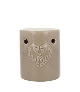 Scentchips® Brûleur Fondants Parfumés Coeur Taupe Regular Embossed
