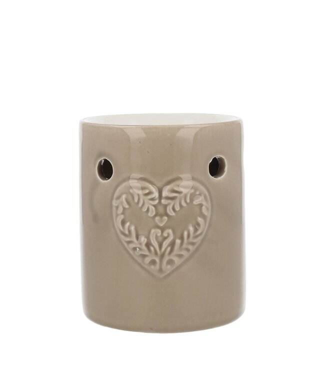 Scentchips® Brûleur Fondants Parfumés Coeur Taupe Regular Embossed