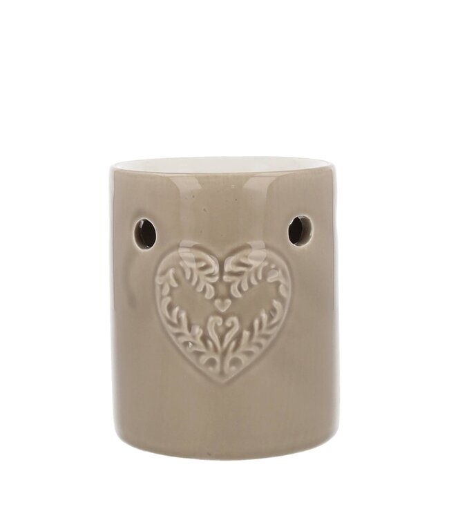 Scentchips® Regular Embossed Hart Taupe waxbrander geurbrander