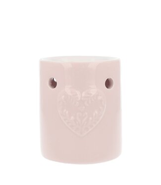 Scentchips® Regelmäßig geprägtes Herz Rosa Wachsbrenner