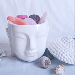 Scentchips® Buddha Head White scented wax burner