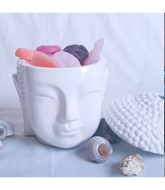 Scentchips® Buddha Head White scented wax burner