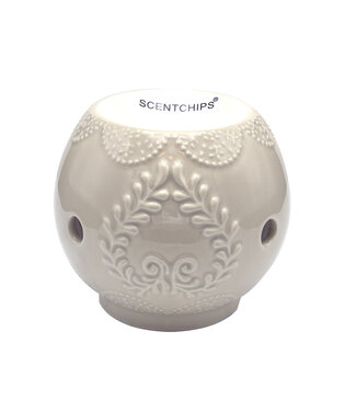 Scentchips® Keramik-Blatt Creme Wachsbrenner Duftbrenner