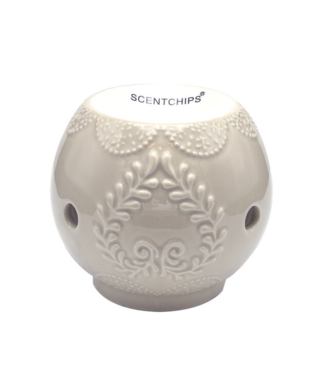 Scentchips® Ceramic Leaf Creme scented wax burner