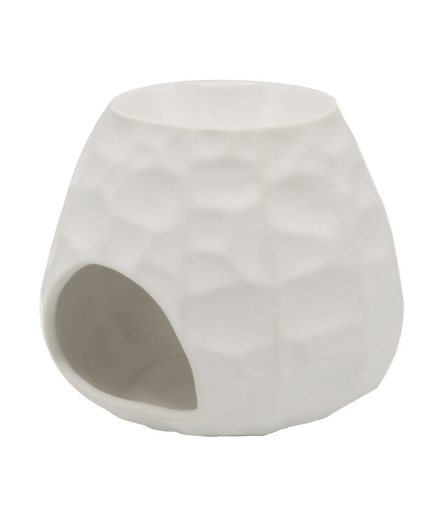 Scentchips® Brûleur Fondants Parfumés Bol Sculpté Mat Blanc