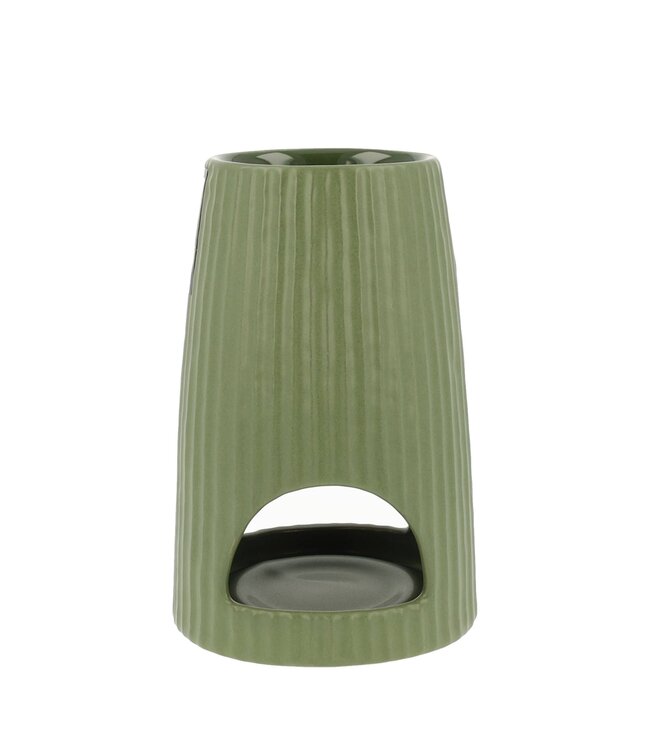 Scentchips® Rib Round army green scented wax burner