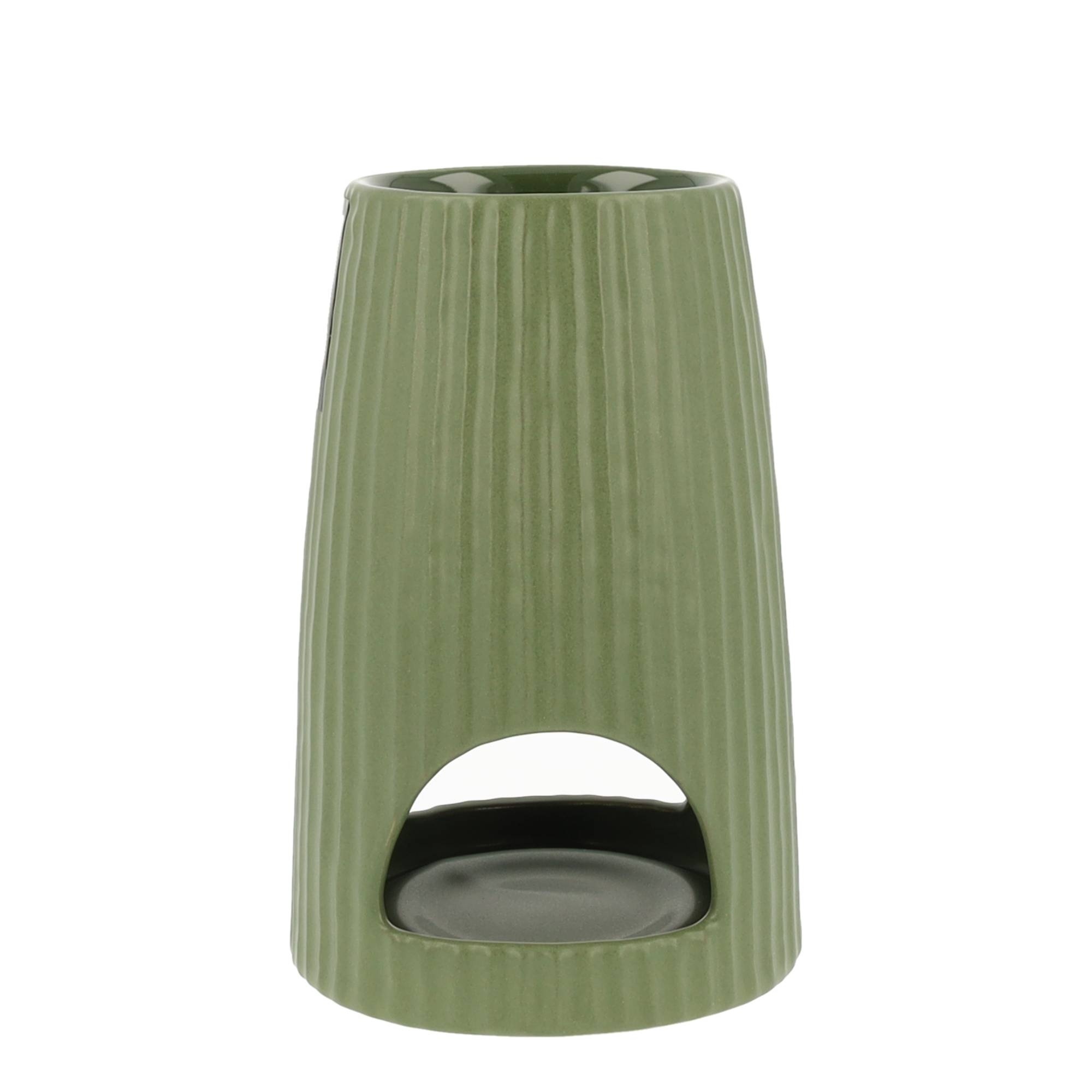 Scentchips® Rib Round army green scented wax burner