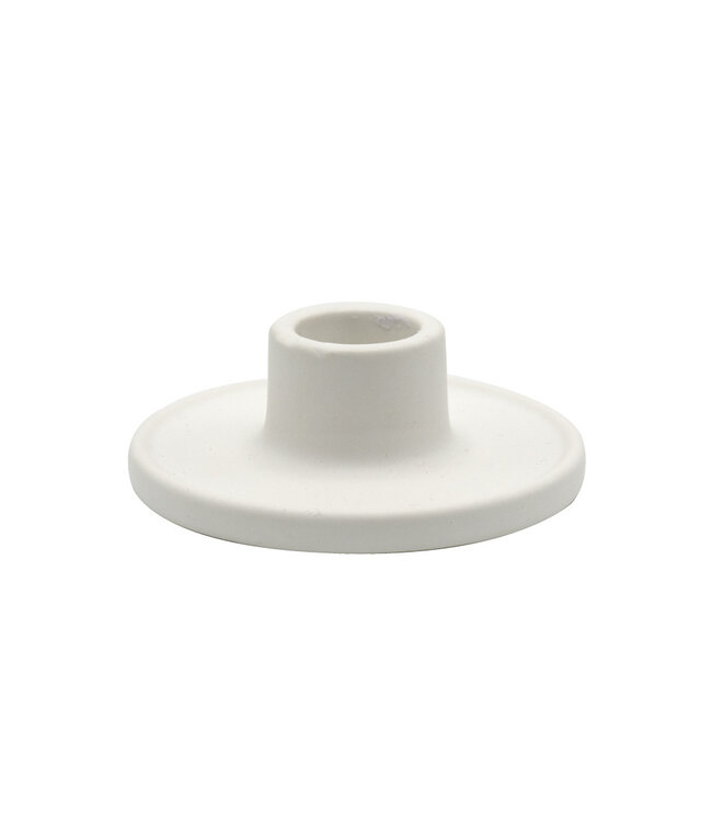 Scentchips® Disk White dinner candle holder