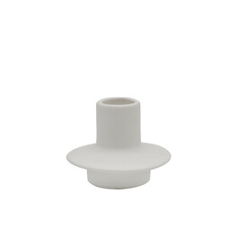 Scentchips® Uno Chic White dinner candle holder