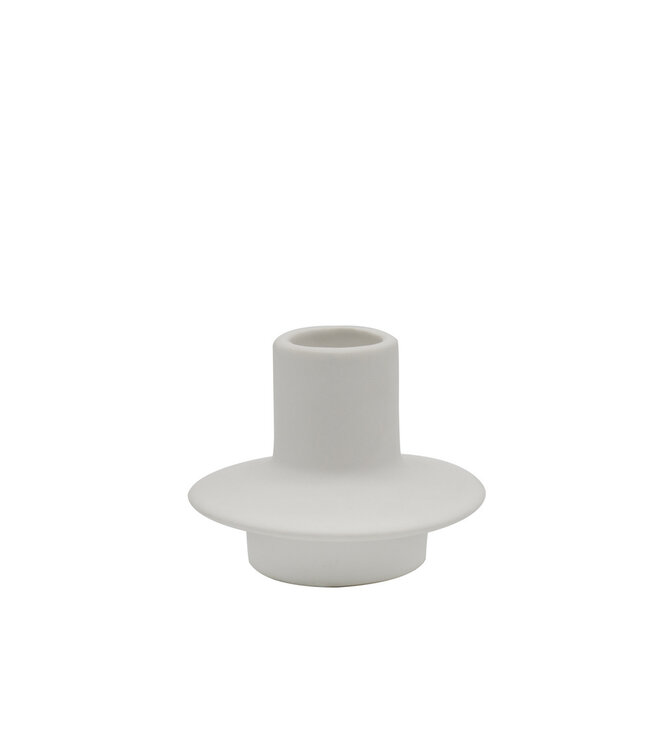 Scentchips® Uno Chic White dinner candle holder