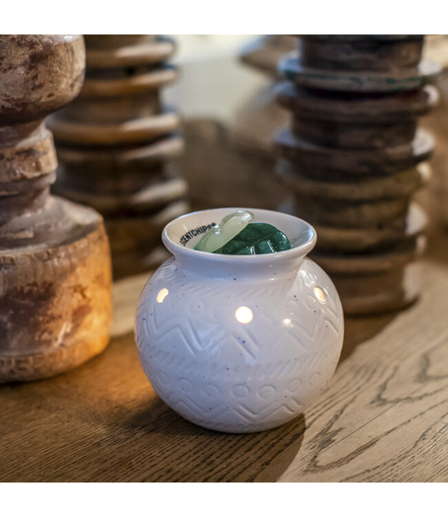 Scentchips® Brûleur Fondants Parfumés Boule Déco Blanc