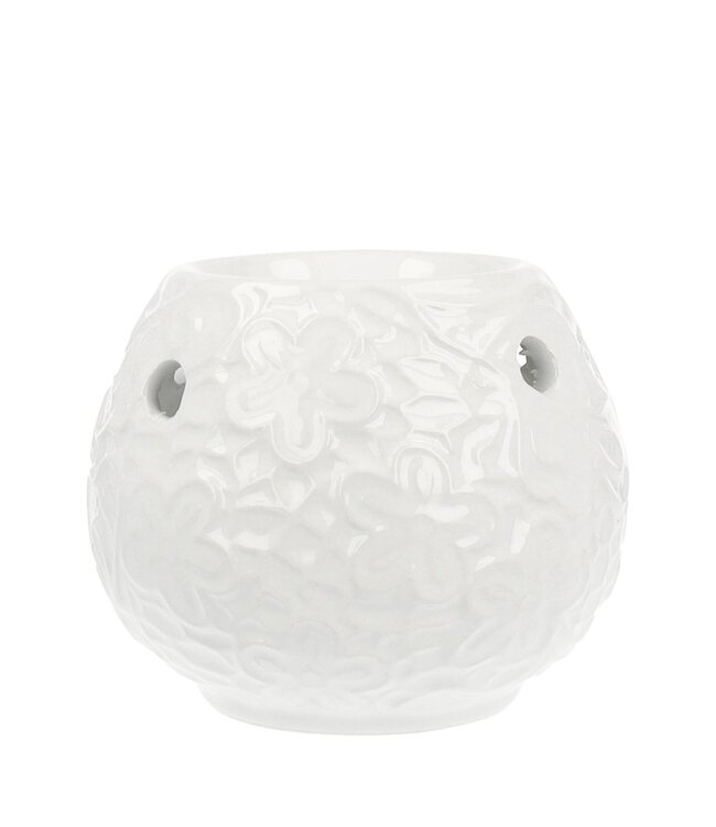 Scentchips® Brûleur Fondants Parfumés Feuilles Céramique Blanc